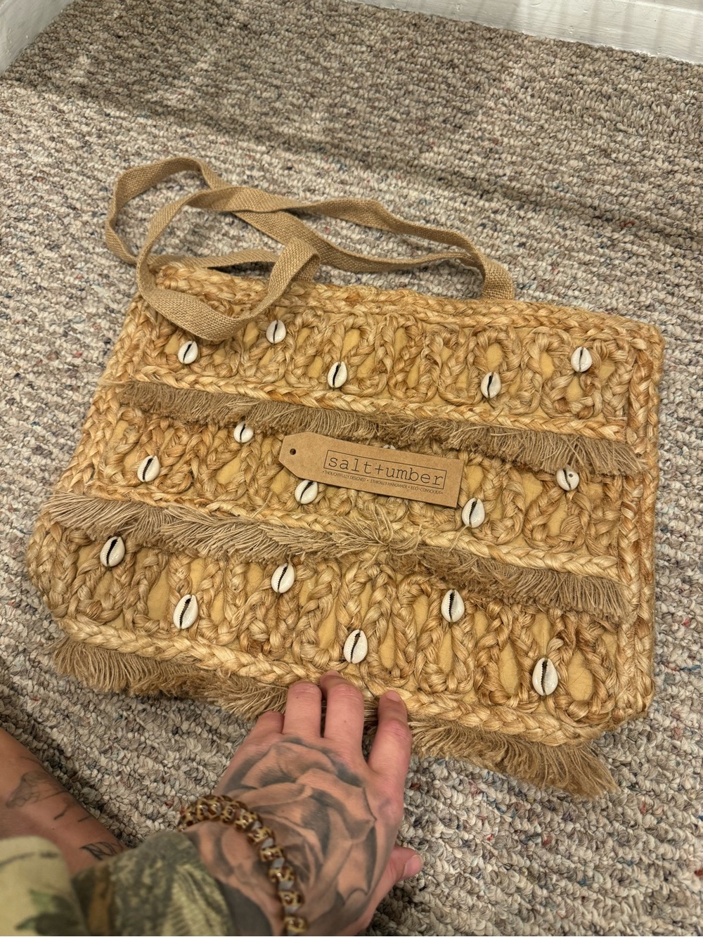 Boho shell bag